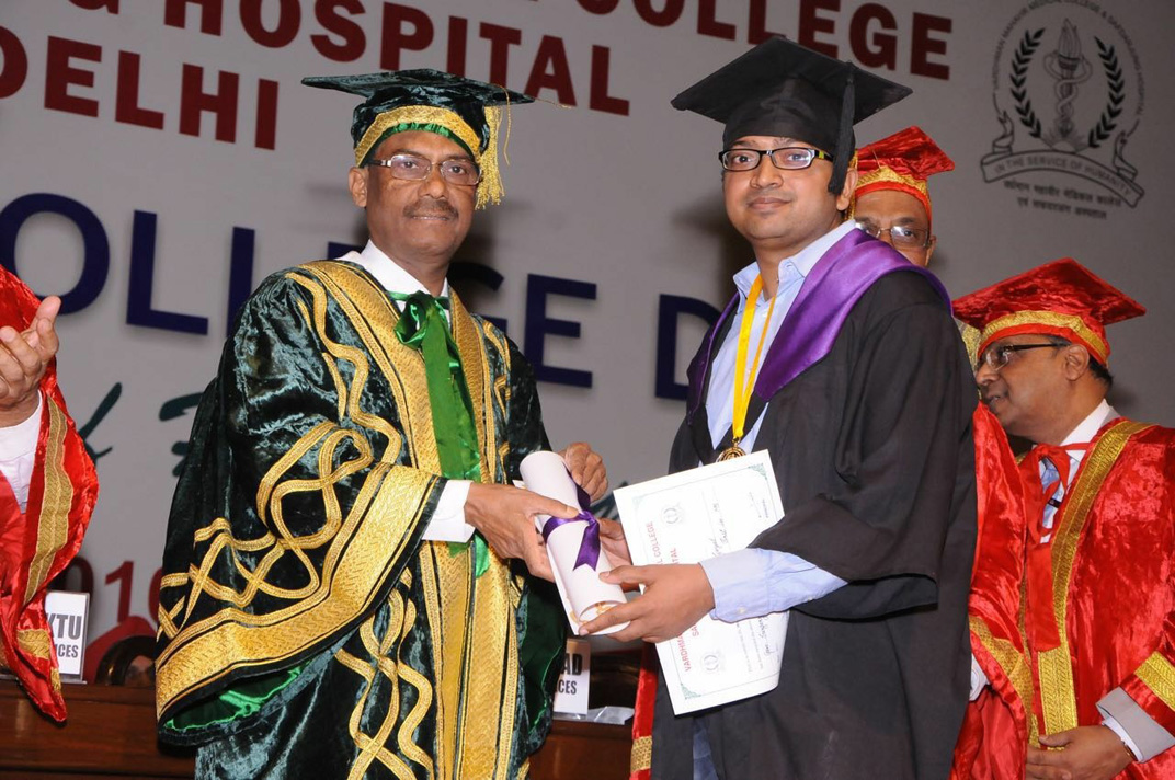 Dr. Kaushal Goyal at a medical convocation ceremony