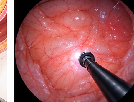 Cystoscopy examination of the bladder and urinary tract