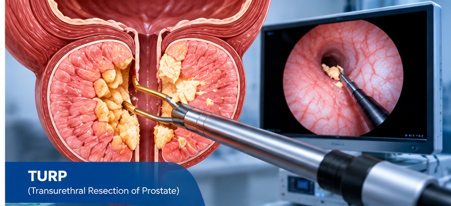 TURP endoscopic prostate surgery for enlarged prostate in Jaipur