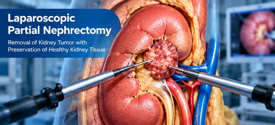 Laparoscopic partial nephrectomy for selected kidney tumors in Jaipur