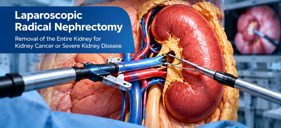 Laparoscopic radical nephrectomy kidney surgery in Jaipur