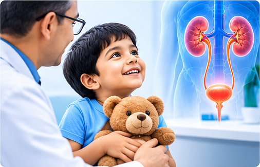 Pediatric urology consultation for urinary conditions in children