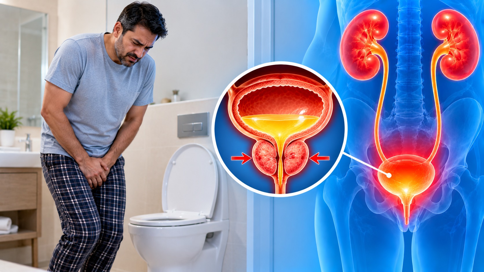 Difficulty passing urine