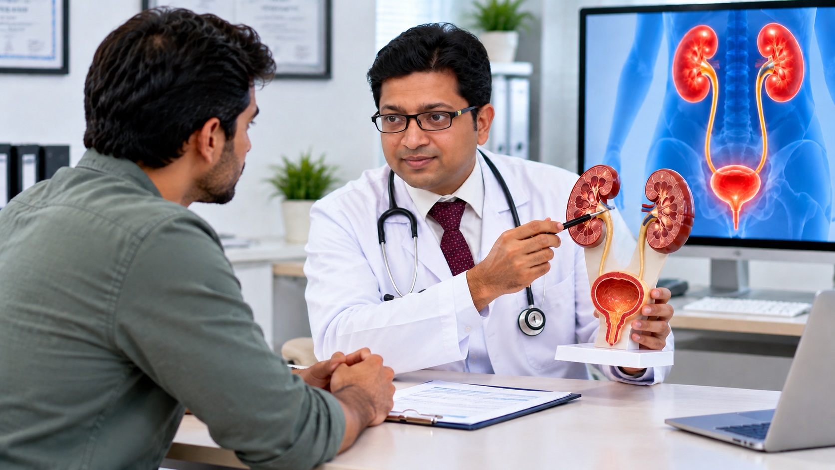 Urologist consultation for urinary tract disorders