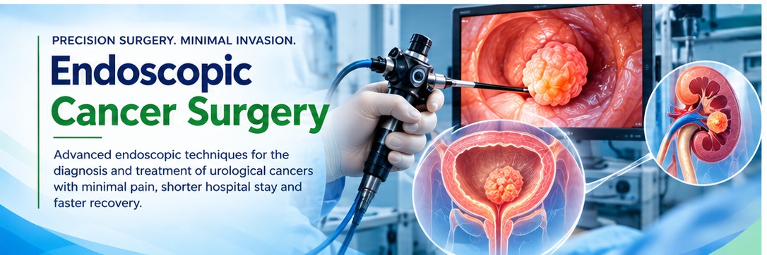 Endoscopic treatment for selected urological cancers